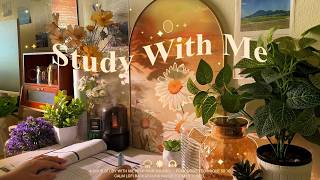 💛🌻4-HOUR • Morning Study With Me • Rain sounds☔+ Calm Lofi bgm • Pomodoro 50-10 • Day380🌤️ screenshot 3