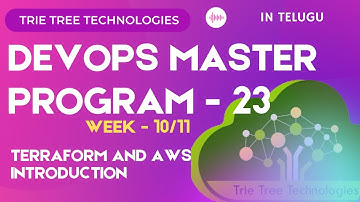 #DevOps Master Program | Week 10 to 11 | Terraform and AWS Introduction.| IAC in Telugu