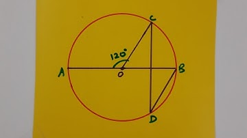 Class 9th Maths Circles O is the centre of a circle and angle AOC=120 degree Then, angle BDC=?