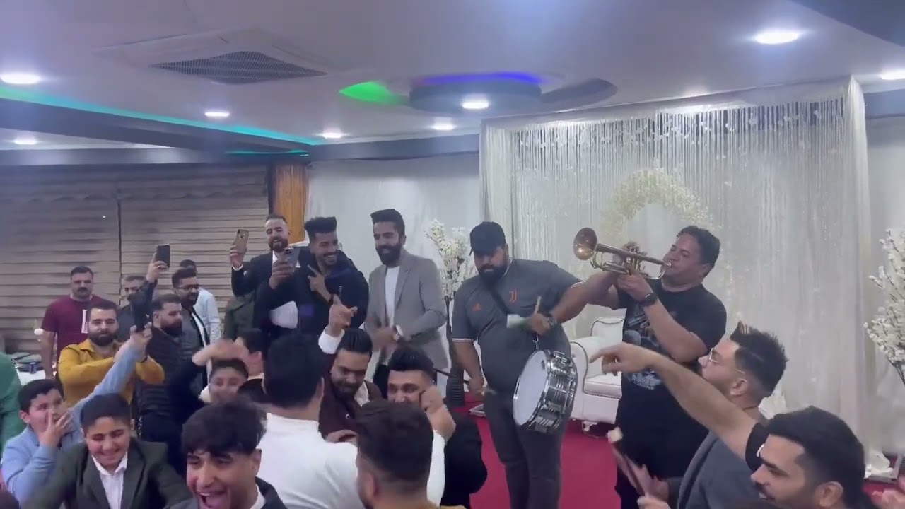 حفل زفاف في قاعه اعراس مع المزيقة الشعبيه العراقية فرقة الريماس