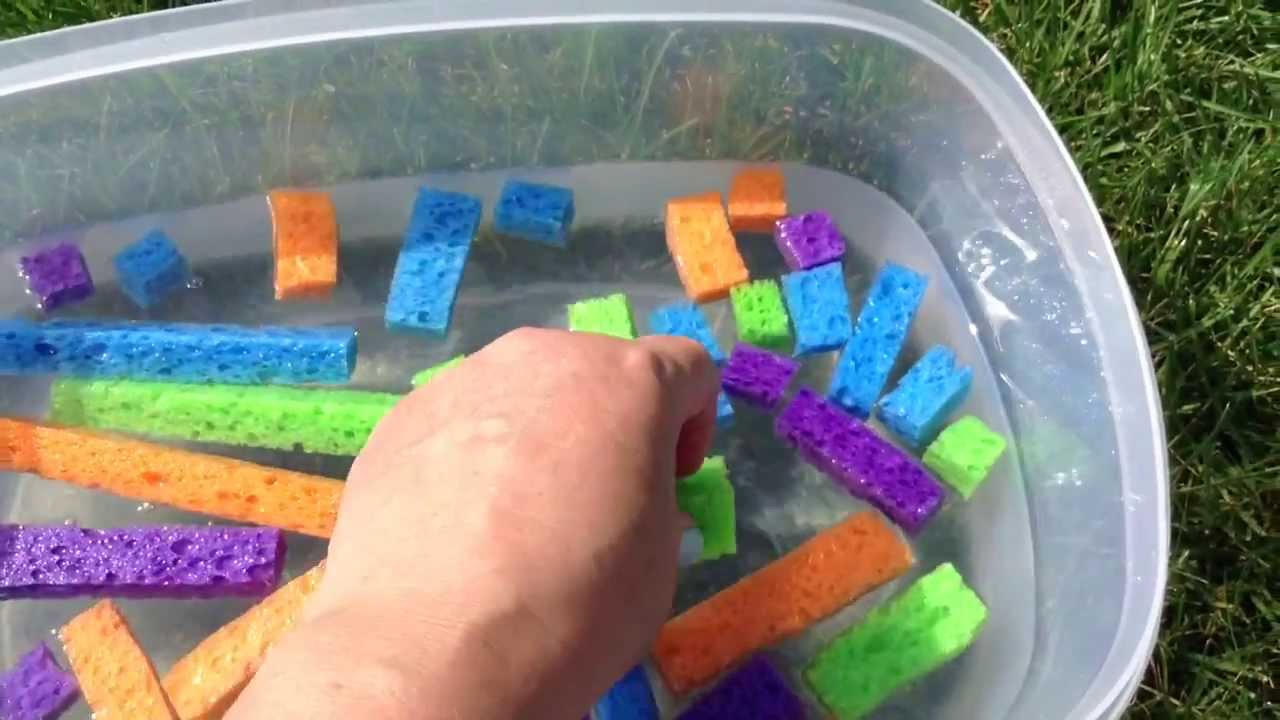 Sponge Sensory Tub YouTube
