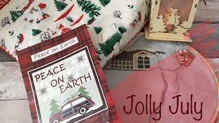 Floss tube 3 -  Jolly July Plans and Peace on Earth Quilt