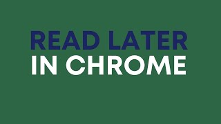 Turn on the "Read It Later" Feature in Google Chrome & Save Articles for Later