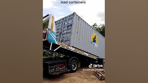 Tilt tray training the new guy on loading containers 🤯