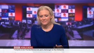 BBC News Blooper - Presenter mic muted briefly + outro error (24 August 2022)