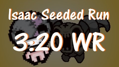 Isaac Afterbirth - Non Eden 3:20 Speedrun WORLD RECORD with Isaac vs Dark Room (seeded)