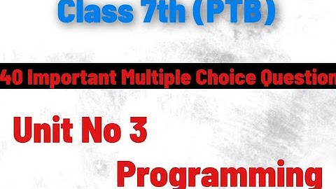 7th class |computer science| unit 3