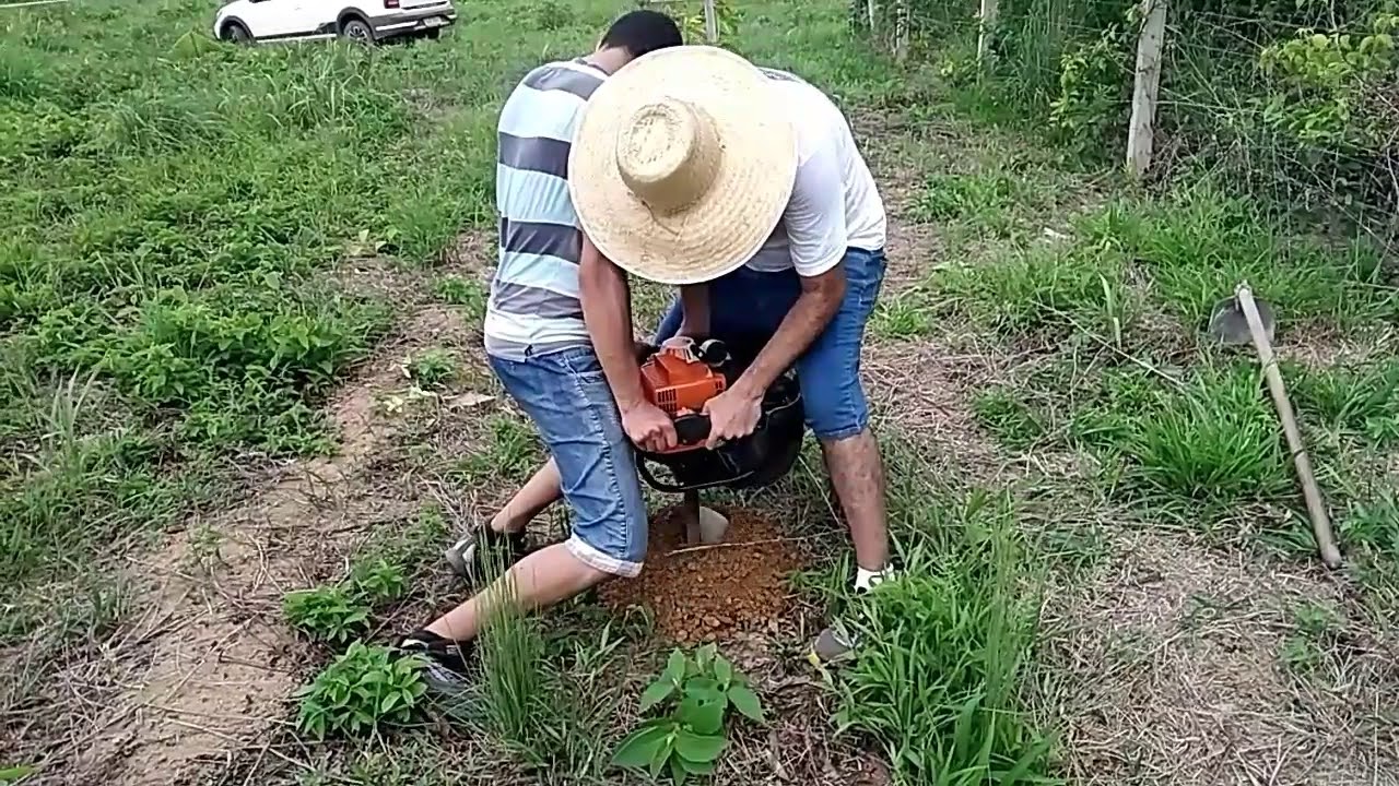 PERFURADOR DE SOLO STIHL BT 130 - INSCREVA-SE NO CANAL