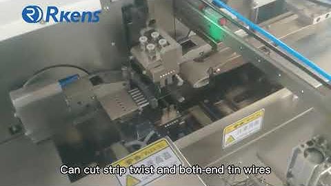 Full automatic wire cut strip and tin dip machine
