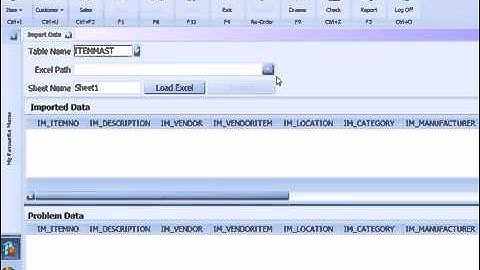 IRS POS System - Import Item