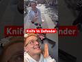 Man Confronts Defender with Knife in Self-Defense Situation