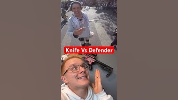 Man pulls KNIFE on prepared Defender! *Results* #selfdefense