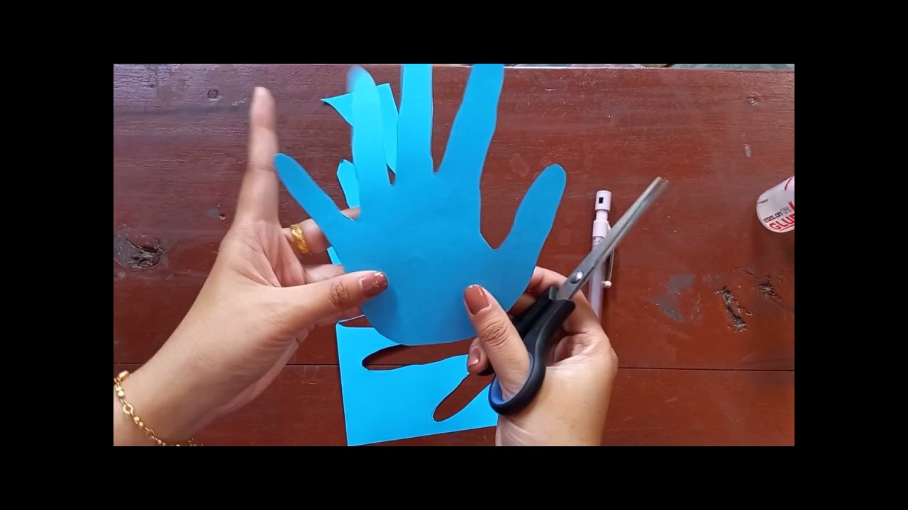 Menjiplak Telapak Tangan Menjadi Bentuk Ikan Tema Diri Sendiri YouTube