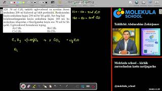 Gazlar aralashmasiga doir savollar-3. Molekula school(Abdurahim Zokirjonov)