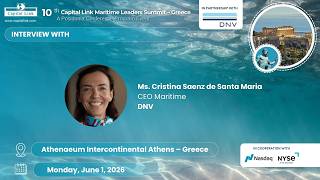 10th Capital Link Maritime Leaders Summit – Greece | Interview With Ms. Saenz de Santa Maria
