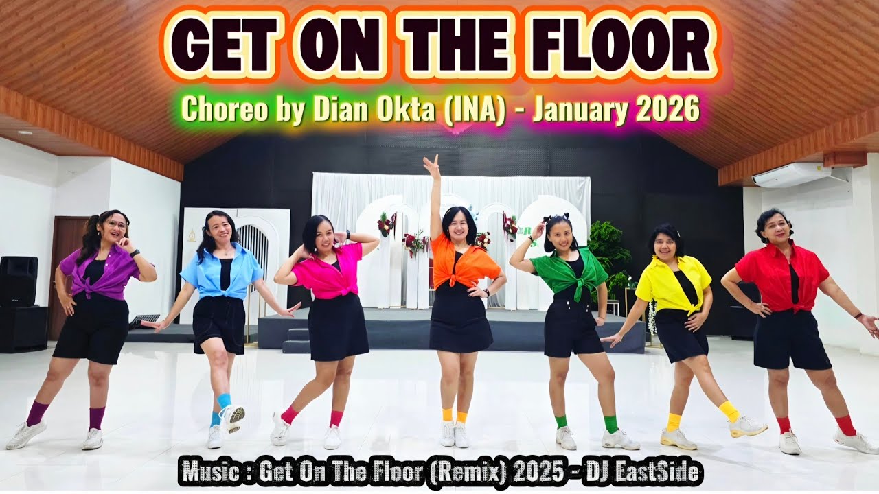 GET ON THE FLOOR || Line Dance || Demo by Astri & LALITA LD CLASS