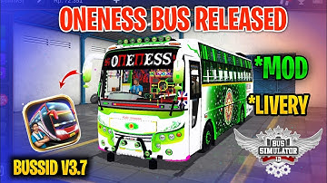 New Oneness Bus Mod Tamil | Bus Simulator Indonesia | Oneness Bus In Bussid #onenessbus #mod #bussid