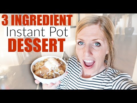 Instant Pot Apple Dump Cake - Three Ingredient Dessert - Perfect for Beginners!