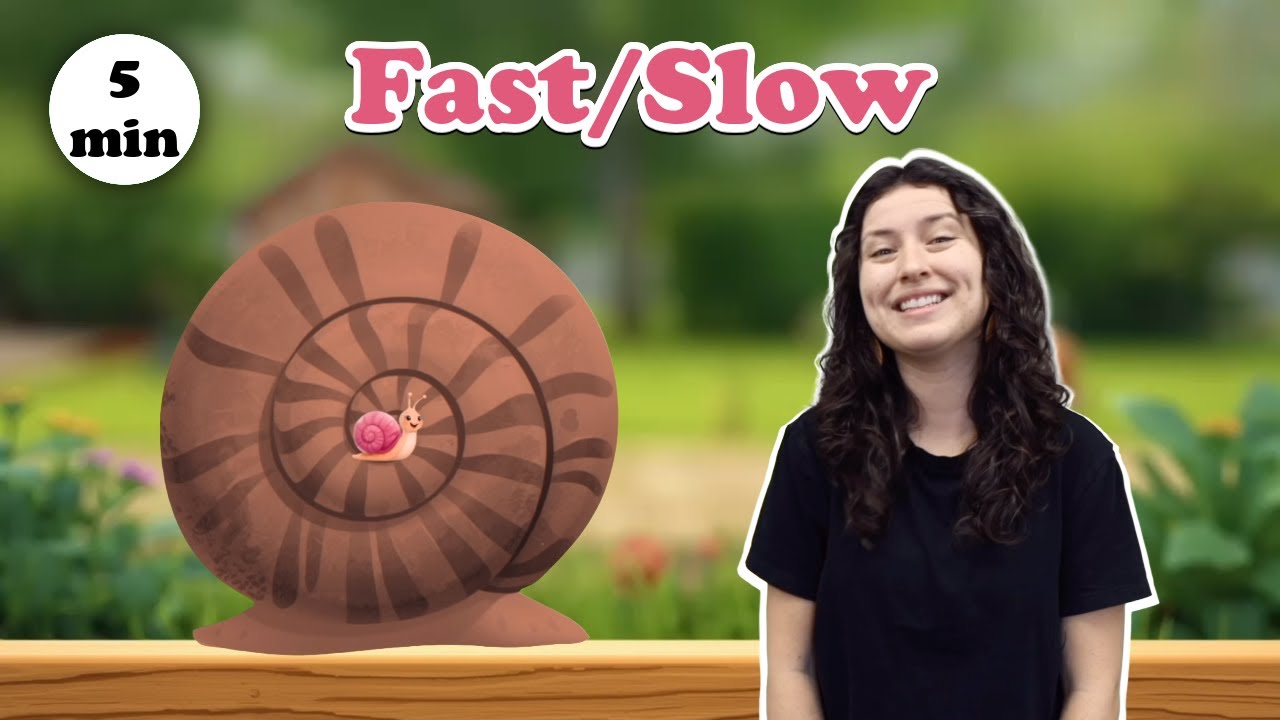 K-1 Elementary Music Lesson | Snail, Snail | Fast and Slow | K-1 Teaching Video