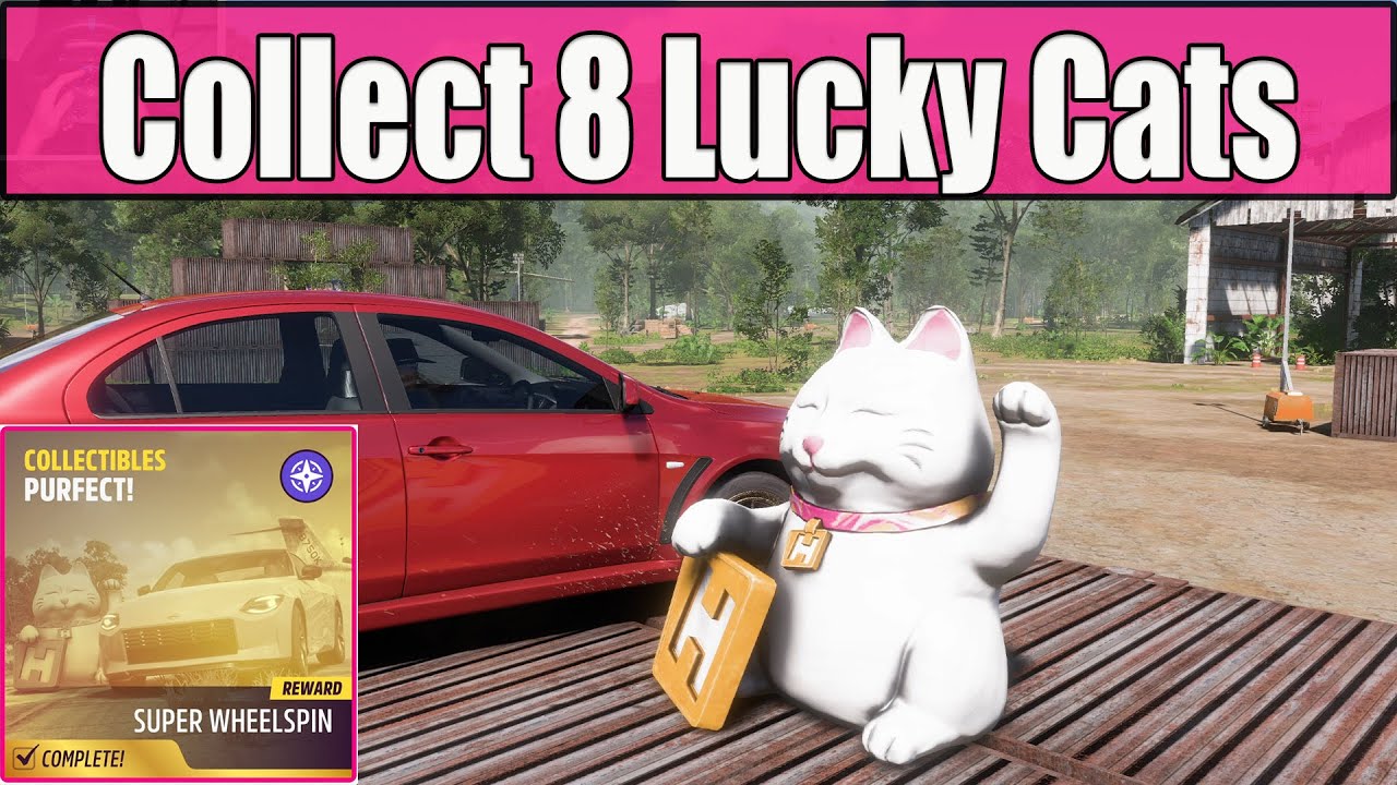 Forza Horizon 5 Purfect Collectibles Collect 8 Lucky Cats in