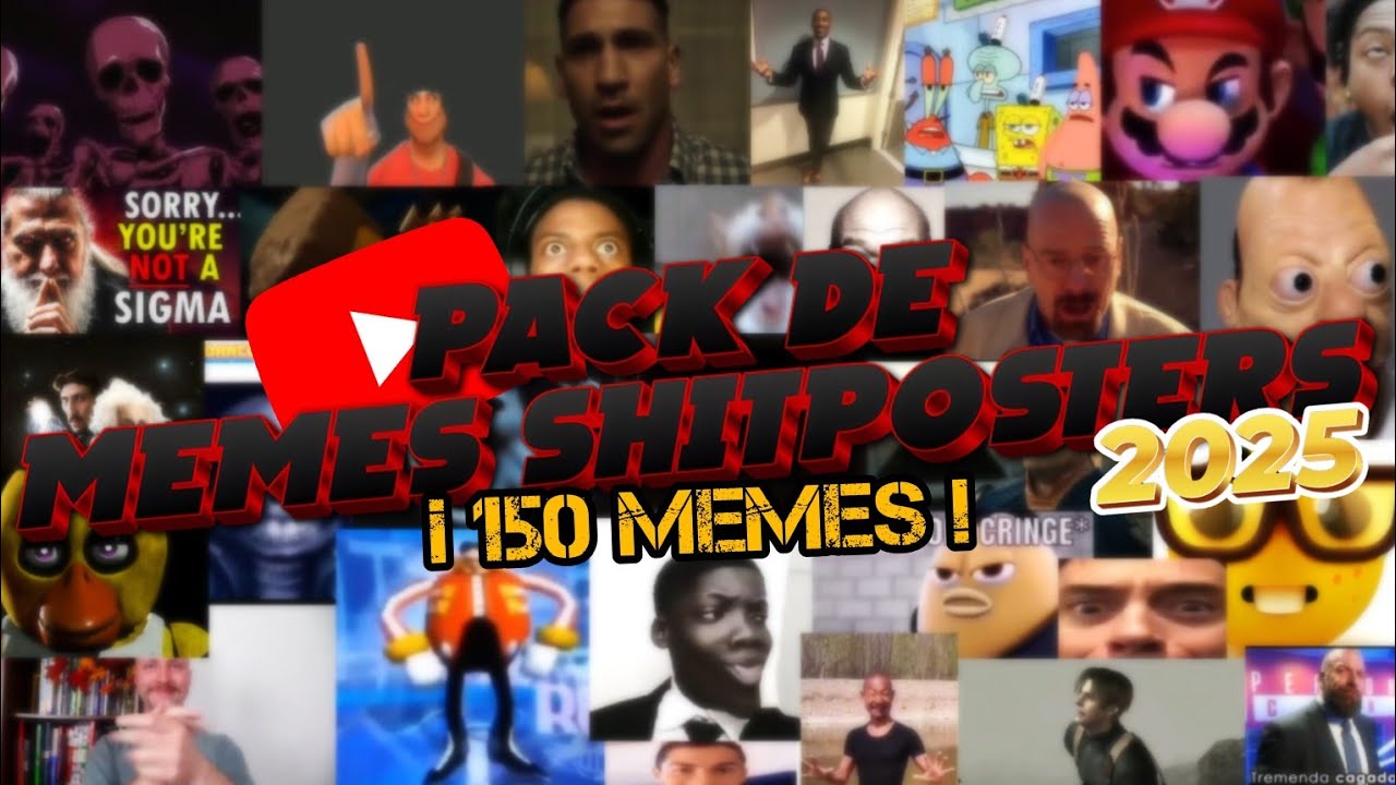 Pack de Memes Shitpost para tu canal todo pitero 🗣️🔥 | Jamo127.J