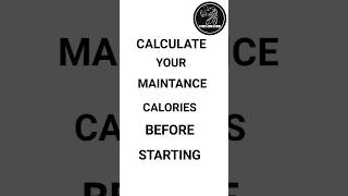 Calculate your maintance calories before starting #fitness #workout #diet #gym #viral #shorts screenshot 2