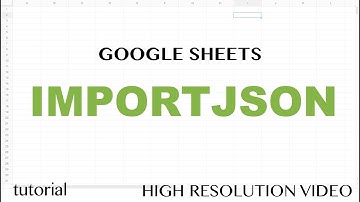 IMPORTJSON Function - Google Sheets Tutorial - How to Import JSON feed to Spreadsheets