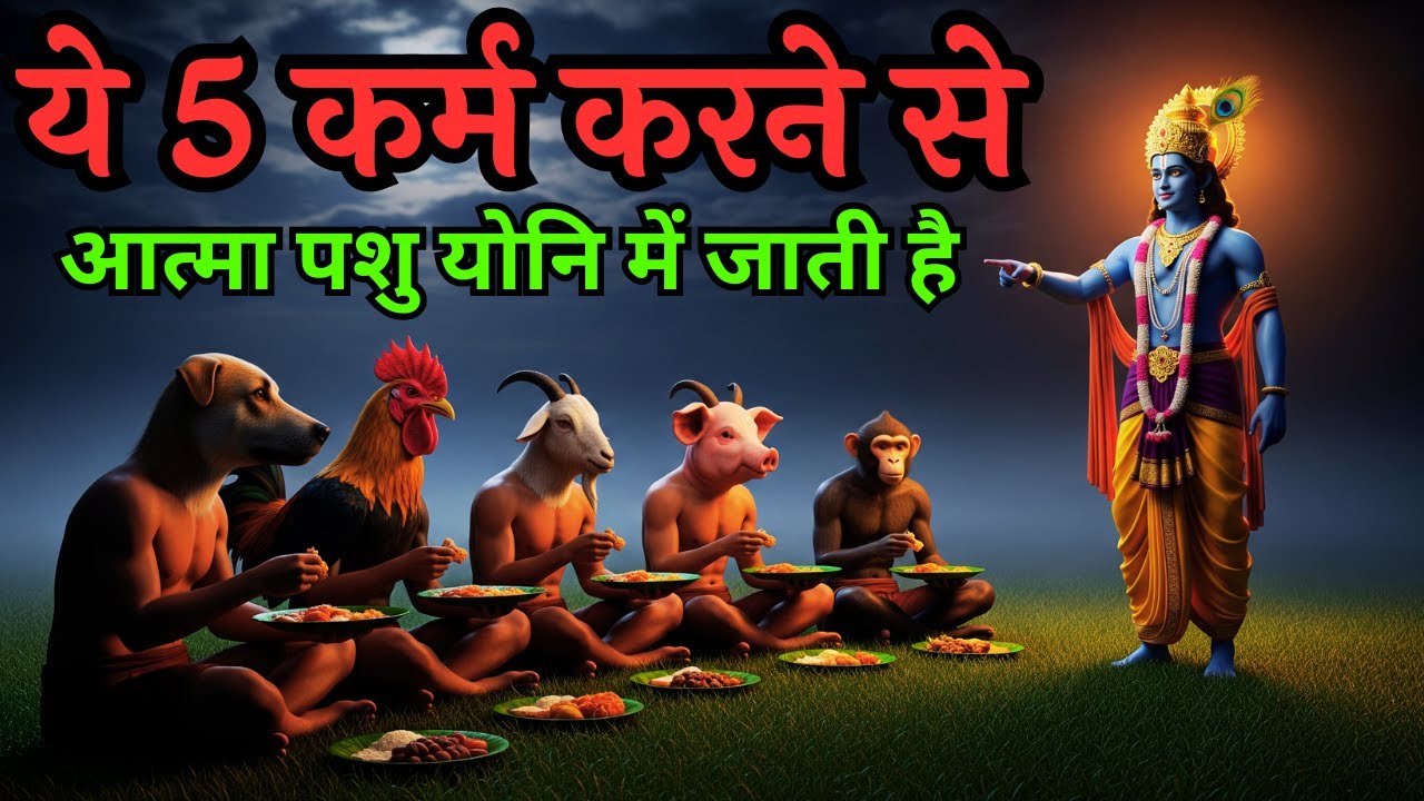 क्या आपके कर्म आपको पशु योनि की ओर धकेल रहे हैं? | गरुड़ पुराण | श्रीकृष्ण 