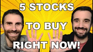 5 Stocks I'm Buying RIGHT NOW!  The Stock Market is on FIRE, But We're Always Buying Passive Income!