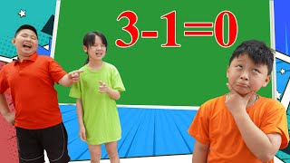 Learn Numbers With Color Numbers & Math 3 -1 0 - Hunter Kids Go To School