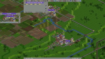 Trehall to Freaberg Bay Route | Tallulah Modding | OpenTTD