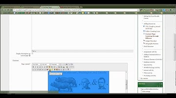 Moodle: Adding A Page Resource