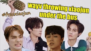 wayv throwing xiaojun under the bus for 9 minutes