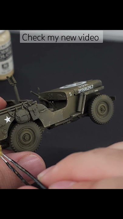 Truk Jeep Willys MB 1/4 ton 4x4 (1/35) #diorama #diy #figur #miniatur #lukisan #ww2 #jeepwillys