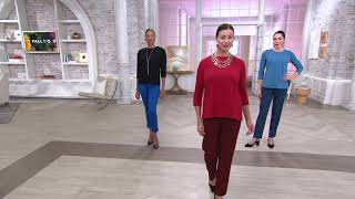 Bob Mackie Essential 3/4-Sleeve Knit Top on QVC
