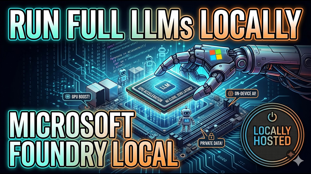 Run Full LLMs Locally with Microsoft Foundry Local | Locally Hosted ...