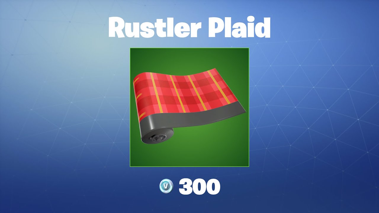 Rustler Plaid  Fortnite Wrap 