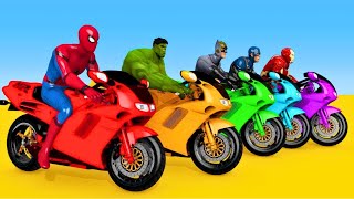 GTA 5 Epic Ragdolls RED SPIDERMAN VS RED MINION VS GREEN MINION (Euphoria Physics & Funny Fails)