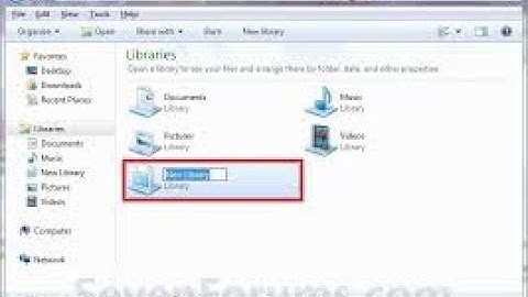 How to make a new library in your computer