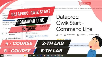 Dataproc: Qwik Start - Command Line | Tamil Tutorial | Naan Muthalavan | Time 2 Tech | #Time2Tech