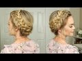 Cute Braided Hairstyles For Medium to Long Hair - Dutch Milkmaid Braids