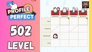 Profile Perfect Level 502 walkthrough solution