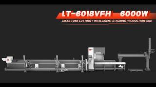 Full Automated Tube Laser Cutting Line | Loading, Cutting & Smart Stacking Production Line