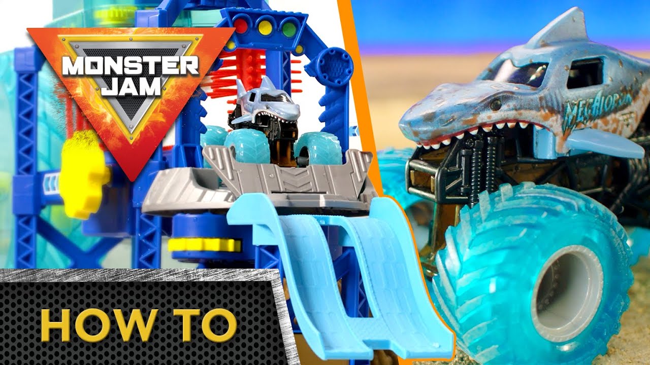 How to assemble the Monster Jam Megalodon Monster Wash Playset! 