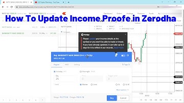 How to Update Income proof in Zerodha Kite