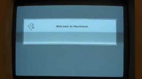 System 6 Boot on a Macintosh Plus