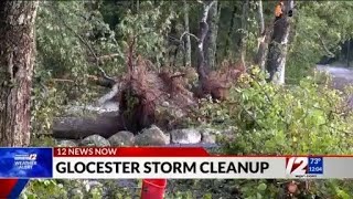 Crews work to clean up storm damage in Glocester