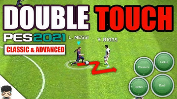Double touch skill tutorial efootball mobile (classic & advanced)
