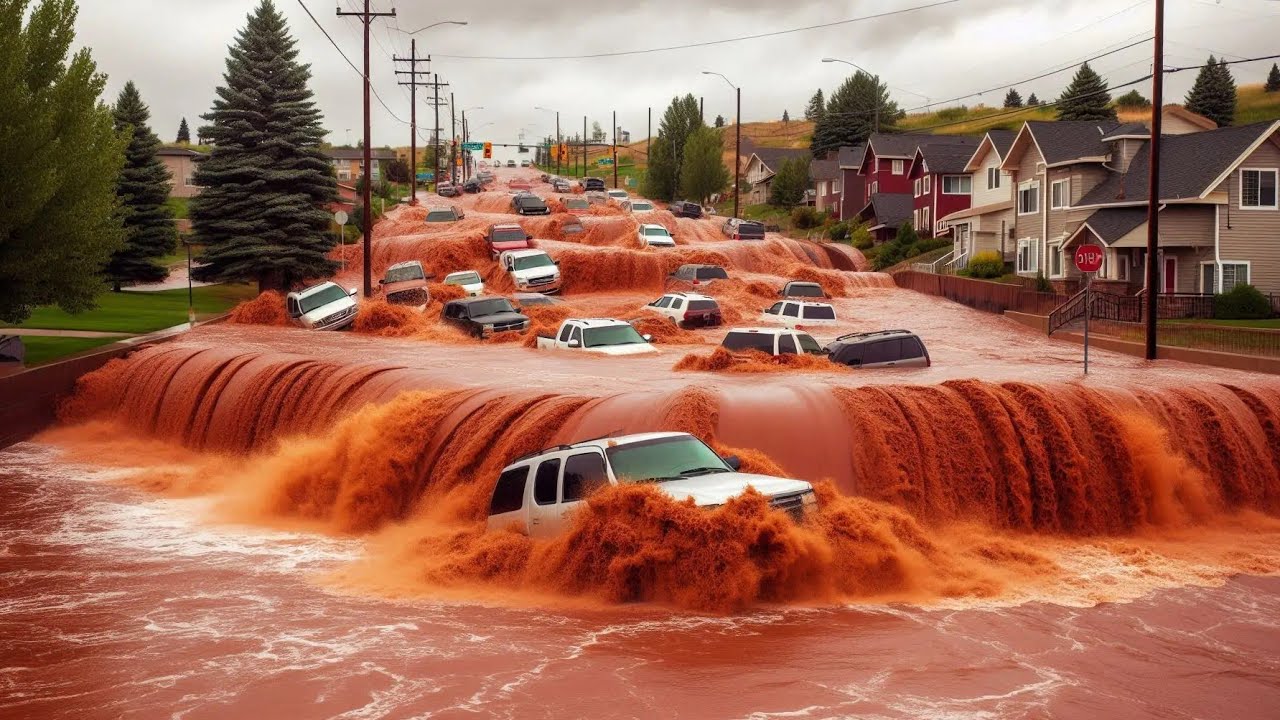 Хаос в США | Внезапное наводнение в Пагоса-Спрингс, Колорадо. Прямая трансляция.