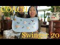 COACH SWINGER 20 WITH FLORAL EMBROIDERY | What Fits Inside | Terryberry